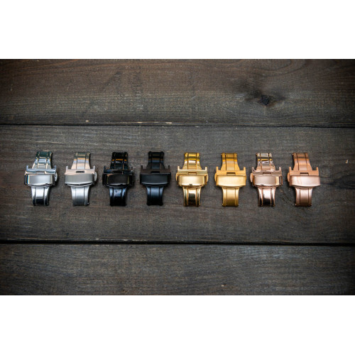 STAINLESS STEEL DEPLOYEMENT CLASP (POLISHED, MATTE, BLACK, BLACK MATTE, GOLD, GOLD MATTE, ROSE GOLD, ROSE GOLD MATTE)